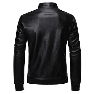 Veste en cuir personnalisée de haute qualité avec logo frontal, style formel, vêtements d'hiver écologiques pour hommes, vente en gros 2026 - Product Image 3