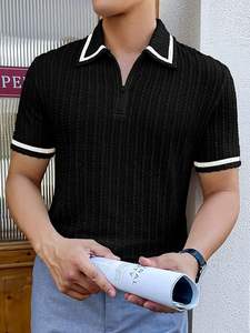 Camiseta de Algodón para Hombre con Tratamiento Salino, Textura Lavada Moderna, Ligera y Cómoda para Uso Diario - Product Image 2