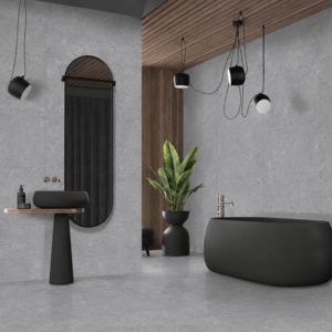 Carreaux de sol en porcelaine mate 600x1200mm, design moderne, antidérapants, installation adhésive, surface solide pour salle de bain et salon - Product Image 1