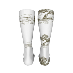 Machine Design Made Sports <b>Socks</b> High Quality Design Your Own Style Long <b>Knee</b> Over <b>Length</b> Horse riding <b>Socks</b> For Unisex - Product Image 4