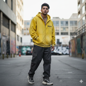 Meilleurs sweats à capuche zippés au design tendance, impression sérigraphique personnalisée, fabricant et fournisseur en gros de vêtements streetwear, sweats à capuche zippés effet délavé soleil - Product Image 4
