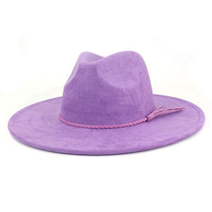 Sombrero Fedora de Ala Ancha, Color Sólido, Protección Solar, Diseño Personalizado, Decoración con Borlas, Casual para Exteriores, Pesca - Product Image 5