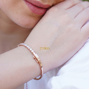 Pulsera de Cadena y Eslabones de Diamantes Clásica en Oro de 14K y 18K, Joyería Fina de Lujo para Mujer, Regalo de Boda, Fiesta - Product Image 5