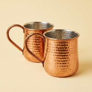 Premium Hand-Hammered Pure Copper Moscow Mule Mug Solid Copper Beer Cup for Barware Eco-Friendly Wholesale Metal <b>Drinkware</b> - Product Image 6
