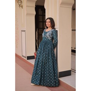 ชุดทำงานทอแบบเจคการ์ดที่สวยงามเสื้อผ้าอินเดียและปากีสถาน - Product Image 3