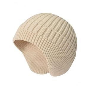 Bonnets en laine noirs unisexes, best-sellers, chauds, pour l'hiver, style décontracté, tricot épais. - Product Image 2