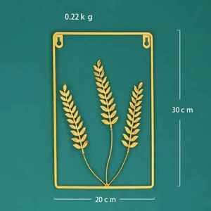 Premium <b>Floating</b> Metallic Blossom Wall Hanging Decorative Openwork Rose Branch Cluster Accent Bedroom Sofa Backdrop Sign - Product Image 2