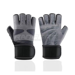 Guantes de Levantamiento de Pesas Transpirables de Cuero Premium con Malla Acolchada en la Parte Posterior, Guantes de Crossfit con Logotipo Personalizado OEM, Guantes de Entrenamiento Físico - Product Image 1