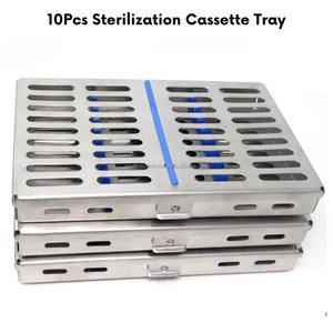 Boîte de stérilisation dentaire Medivolve de qualité supérieure, en acier inoxydable, pour 10 instruments chirurgicaux, plateau manuel, usage hospitalier, CE ISO - Product Image 2