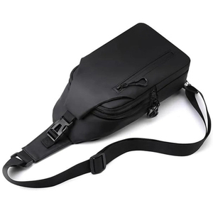 Sac de poitrine minimaliste en nylon, sac à bandoulière, fermeture éclair, imperméable, usage quotidien, toutes saisons, sac pour homme - Product Image 5