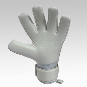 Youth Professional Rubber Injector Goalkeeper Gloves Latex Palm Grip Breathable Flexible <b>Finger</b> Fit Adjustable <b>Strap</b> for - Product Image 2