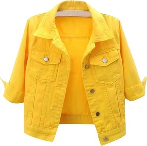 High Quality Women Denim Jacket Casual Fashion Cotton Denim Jacket Ladies <b>Coat</b> <b>Top</b> Trending Product OEM Supplier - Product Image 4