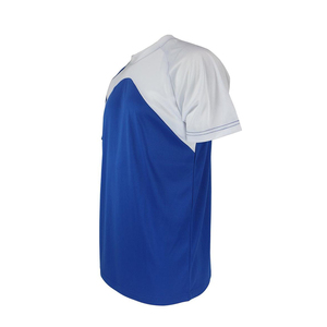Mens <b>Raglan</b> T-Shirt Blue Gray Quick Dry Cotton Sportwear O Neck Regular Fit Custom OEM Production Activewear <b>Top</b> Casual T-Shirt - Product Image 3