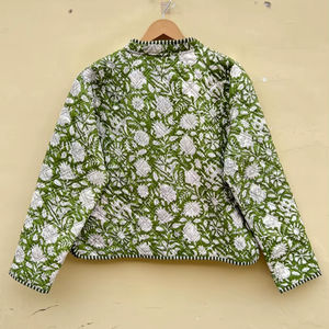 Chaleco Acolchado Hecho a Mano en India, 100% Algodón Ecológico, Antiarrugas, Transpirable, de Secado Rápido, con Bolsillo Delantero, Corte Regular - Product Image 1