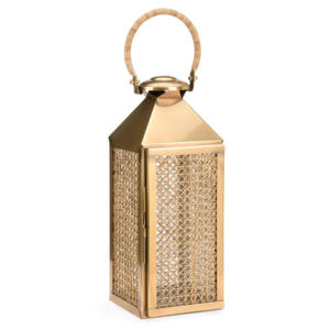 <b>Moroccan</b> Rustic Hexagonal Brass <b>Lantern</b> With Intricate Cutwork Design For Home Decoration - Product Image 5