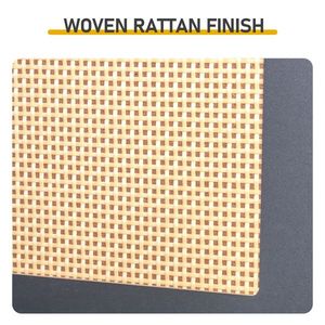 Scarpiera Nera 54x24x110cm in Rattan con 1 Cassetto e 2 Scomparti Ribaltabili, Materiale in Truciolato - Product Image 5