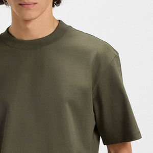 Solid Color With High Quality Material With Short Sleeves Casual T Shirt Trendy Street Look For Men With Custom Logo Designing - Product Image 4