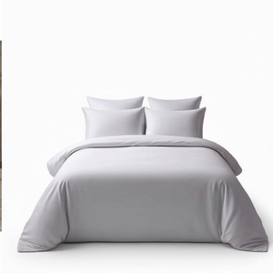 300TC Hotel <b>Bed</b> Sheet Set Stripe Cotton Bedding for King Size <b>Bed</b> & 2 Pillow <b>Covers</b> for Home & Hotel Use - Product Image 1