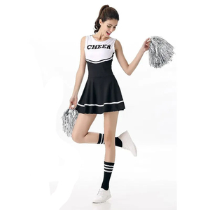 Bespoke Team Design Cheerleading uniform <b>Custom</b> Embroidery Cheer <b>Dress</b> Factory OEM <b>Custom</b> Cheerleading uniform Striped Match - Product Image 4