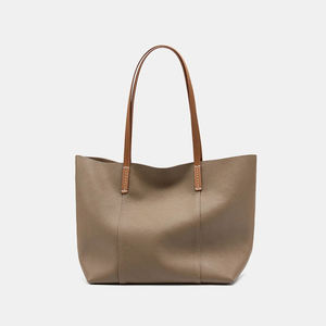 Sac pour ordinateur portable en cuir véritable de qualité supérieure, grande capacité, design imperméable, couleur unie, dernière collection - Product Image 4