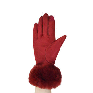 Women Winter <b>Touchscreen</b> <b>Gloves</b> Fur Cuff Windproof Thermal Driving Cycling Mittens for Outdoor Daily Use - Product Image 5