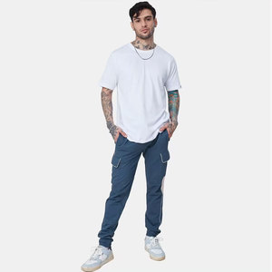 Pantalon décontracté pour homme, délavé, pour le sport et le fitness, pantalon de survêtement, pantalon de jogging, OEM - Product Image 2