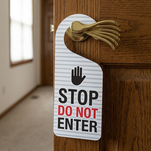 Custom PVC <b>Door</b> Knob Hanger Waterproof Promotional <b>Door</b> Handle Sign for Hotel Advertising Marketing and Branding - Product Image 3