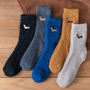 Juncap da uomo da studente adulto con ricamo a metà polpaccio, maglione in pile spesso per Comfort e stile - Product Image 1