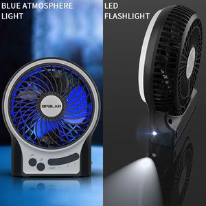 Mini ventilateur de bureau portable alimenté par USB 3-13 autonomie de la batterie flux d'air fort 3 vitesses portable pour le camping à la plage ne pas vendre - Product Image 5