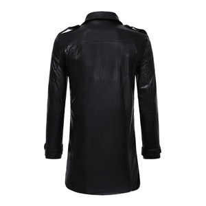 <b>Plus</b> <b>Size</b> Genuine Leather <b>jacket</b> Trench Coat – Winter Long Style Private Label - Product Image 5