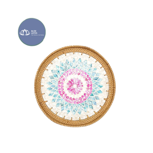 Plateau de service en rotin artisanal durable, écologique et naturel, idéal pour le petit-déjeuner - VENTE CHAUDE - Product Image 1