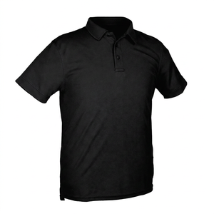 Polo à manches courtes pour homme, bleu marine, 100% coton, tricoté, décontracté, couleur unie, design respirant - Product Image 2