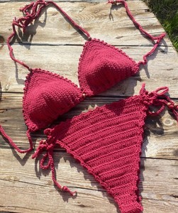 Braguita de bikini de ganchillo, 100% algodón - Product Image 1