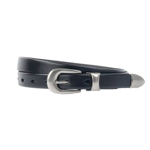 Ceinture en cuir de vachette pour femme, boucle ardillon en alliage, durable, imperméable, légère, motif uni, pour adolescentes, longueur et largeur personnalisables - Product Image 5