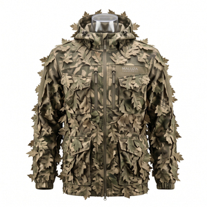 Wholesale Custom Front <b>Waterproof</b> Summer Hunting <b>Jacket</b> Insulated <b>Camo</b> Tactical Coat Heavy Duty Nylon Outdoor Sports Apparel - Product Image 2