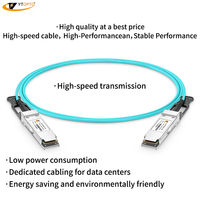 Cable AOC OM3 QSFP28 de 100G y 850nm de YTOPTO, Compatible con Mellanox/Nvidia/MikrotIK, 1~99m, para Computación IA, HPC, Centros de Datos y DCI, 3 Años de Garantía