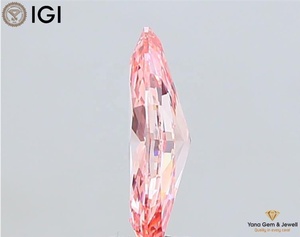 เพชร CVD ผลิตในห้องปฏิบัติการ 2.50 กะรัต ทรงมาร์ควิส ใบรับรอง IGI สีชมพูแฟนซีสดใส ความสะอาด VVS2 สำหรับจี้เพชรเม็ดเดี่ยวสุดหรู - Product Image 3