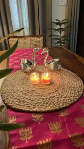 Juego de Portavelas de Cisne Dorado, Hecho a Mano, de Aluminio, con Acabado Antiguo, para Decoración de Bodas y Navidad - Product Image 5