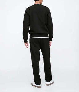 Wholesale <b>Men's</b> Oversized 100% Cotton Fleece Pullover Tracksuit For <b>Men</b> Custom High Quality Drop Shoulder Casual <b>Men</b> Tracksuit - Product Image 3