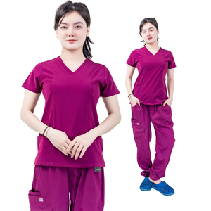 Pantalones rectos cómodos unisex cintura elástica personalizado FMF Vietnam fabricación OEM ODM temporada de invierno plana antiestática enfermería - Product Image 5