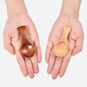 Handmade Wooden Tea Spoon Oval Shape Natural Wood Carved Utensil for Tea Serving - Product Image 1