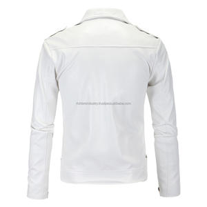 แจ็คเก็ตบอมเบอร์หนัง PU ทรงสลิมฟิต ดีไซน์ล่าสุดปี 2026 คอจีน ซิปหน้า สำหรับขี่มอเตอร์ไซค์ ใส่กันหนาวกลางแจ้ง - Product Image 4