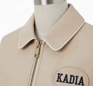 Blouson Bomber Femme en Cuir de Mouton Véritable Personnalisé 2026 – Qualité Supérieure, Imperméable, Coupe-Vent, Coton Brodé Kadia - Product Image 6
