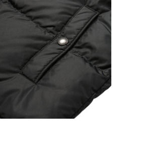 Chaqueta informal acolchada para hombre con logotipo OEM, abrigo de invierno extragrande con jacquard, cremallera y logotipo bordado - Product Image 3