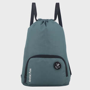 Arctic Fox <b>Foldable</b> Waterproof Drawstring Backpack-Mesh Lining Sporty <b>Beach</b> <b>Bag</b> for Swimming Basketball & Jewelry - Product Image 1