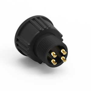 Connecteur étanche IP67 en laiton moulé avec câble, 4 broches, taille B, 5A - Product Image 2