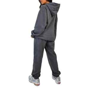 Conjunto Deportivo de Dos Piezas de Algodón Personalizado, Sudadera y Pantalones Deportivos para Mujer, Conjunto de Sudadera con Capucha y Top Corto para Mujer - Product Image 3