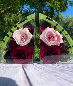 Luxury Resin Bookends Abstract Sculpture Heavy Duty <b>Book</b> <b>Holder</b> Elegant Living Room Decoration Accent - Product Image 1