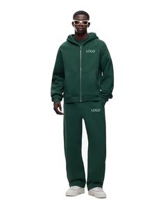 Conjunto de Sudadera con Capucha y Pantalones Deportivos Extra Grandes Personalizados para Hombre, Ropa Deportiva Informal, Corte Cuadrado, Logotipo Personalizado, Felpa de Algodón Unisex - Product Image 1