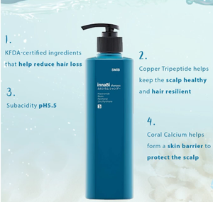 SMIB InnaBi Biotin Coral Calcium Copper Peptide Shampoo Hair Loss Care Protein Repair Scalp Cleansing Oil Control Hydrating - Product Image 6